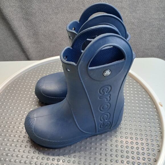 Crocs Handle It Kids Unisex Waterproof Rubber Rain Boots - Picture 1 of 6